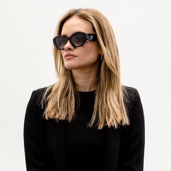 NEW PRADA PR07YS 1AB0A7 WOMEN’S SUNGLASSES PRADA SPR 07Y BLACK PRADA PR 07YSF - Picture 5 of 12